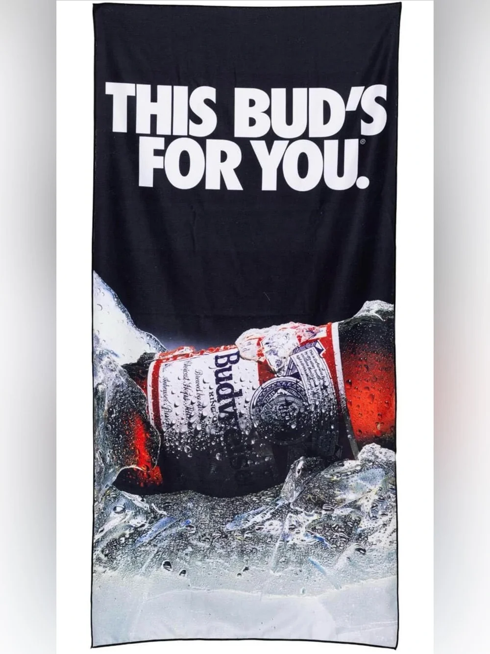 Calhoun Budweiser This Buds for You Microfiber Beach Towel – 36